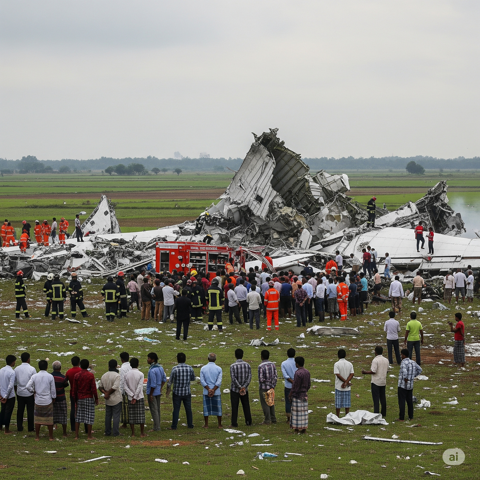Plane Crashes en Route from India to London: Fears Mount Over 240+ Dead